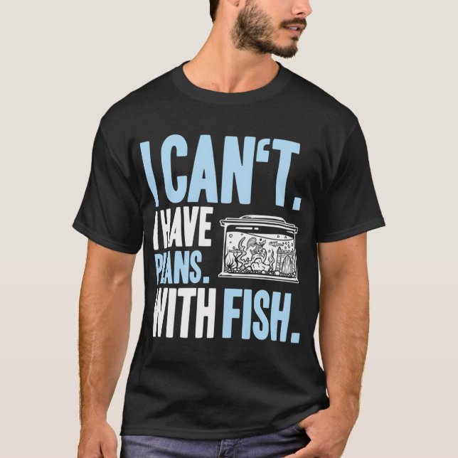 Fjällig Svart Drakfisk T Shirt (Framsida)