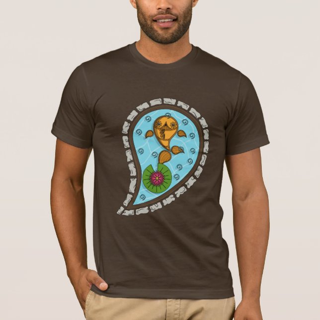 Fjällmanar mörka skjorta tee shirt (Framsida)