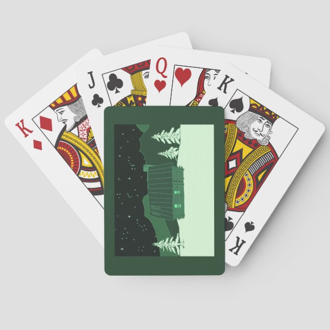 Fjällstugespelkort Casinokort (Baksidan)