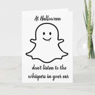 **FJÄNTLIG SPÖKET PÅ HALLOWEEN** KORT