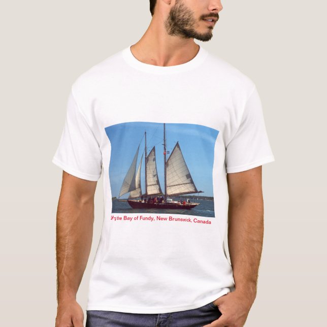 Fjärd av Fundy, New Brunswick, Kanada T-tröja T Shirt (Framsida)