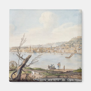 Fjärd av Naples från havskust nära den Maddalen Magnet