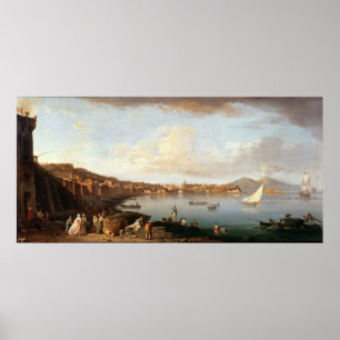 Fjärd av Naples från norden Poster