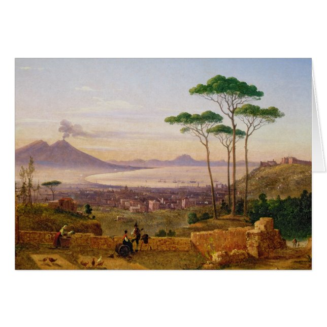 Fjärd av Naples Hälsningskort (Framsidan Horizontal)