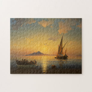 Fjärd av Naples - Ivan Aivazovsky - sjölandskap Pussel