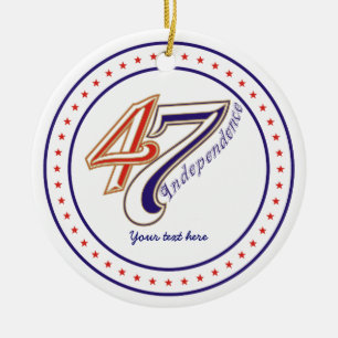 Fjärde 4:e juli-textdesign: ornament
