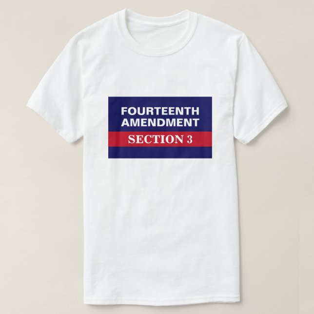 Fjärde ändringen av avsnitt 3 Konstitutionen T Shirt (Design framsida)