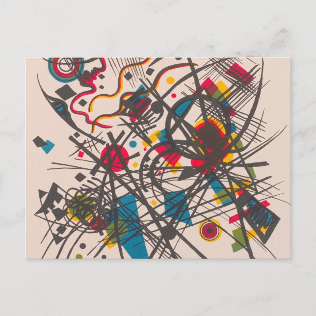 Fjärde Bauhaus-plånbok, 1923 av Wassily Kandinsky Vykort (Framsida)