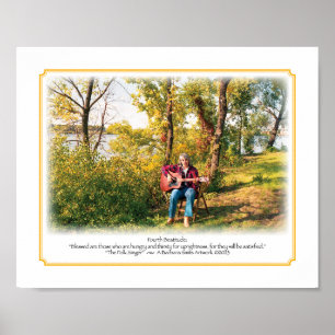 Fjärde beatitude-Storlek 8 x 10 Poster