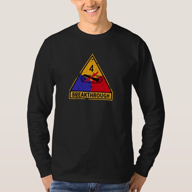 Fjärde beväpnade divisionen "Breakthrough Grunge L T Shirt (Framsida)