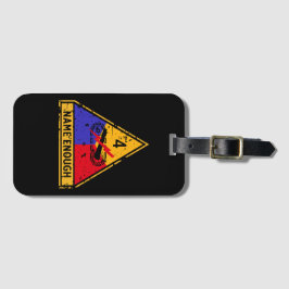 Fjärde beväpnade divisionen "Namn nog" Bagagebricka