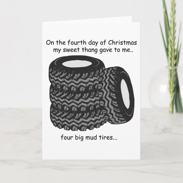 Fjärde dagen: Rednackad jul Helgkort (Framsida)