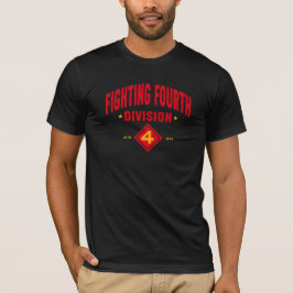 Fjärde delen av fisket - fjärde delen av det marin t shirt