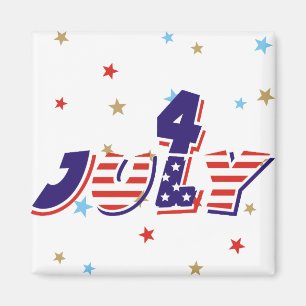Fjärde fjärde juli-kylmagneter magnet