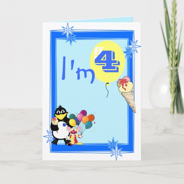 Fjärde födelsedag kort (Framsida)
