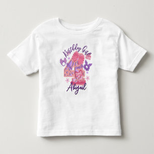 Fjärde födelsedag småbarn tshirts Cute Bow