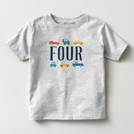 Fjärde födelsedag Transport Shirt T Shirt