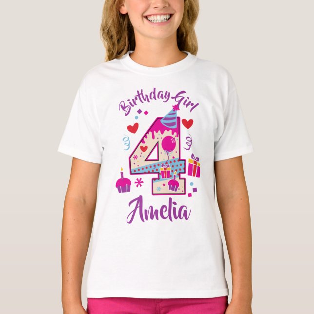 Fjärde födelsedagen, 4:e t shirt (Framsida)