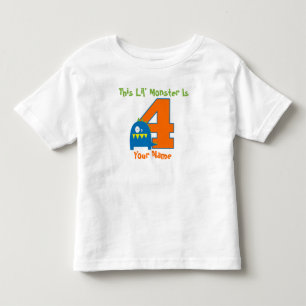 Fjärde födelsedagsmorgonen Personlig T-shirt