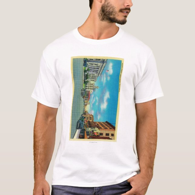 Fjärde gata i Santa Rosa, CASanta Rosa, CA Tee (Framsida)