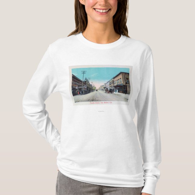 Fjärde gata ViewSan Rafael, CA Tee (Framsida)