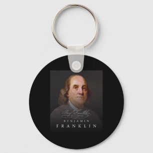 Fjärde grundande Far Ben Benjamin Franklin Tee Nyckelring