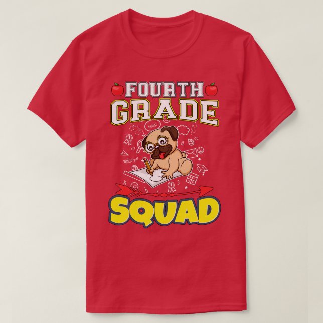 Fjärde grundskolan i Klass T Shirt (Design framsida)