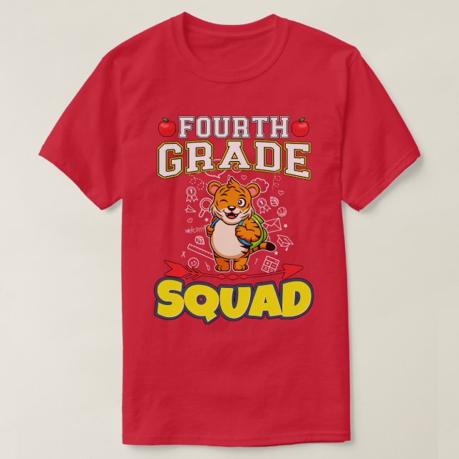 Fjärde grundskolan i Klass T Shirt (Design framsida)