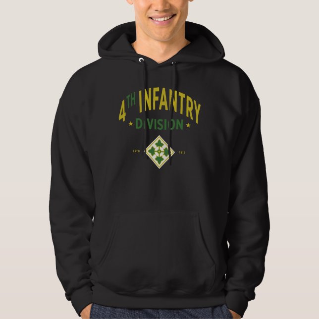 Fjärde Infantry-divisionen - Förenta Stater Hoodie (Framsida)