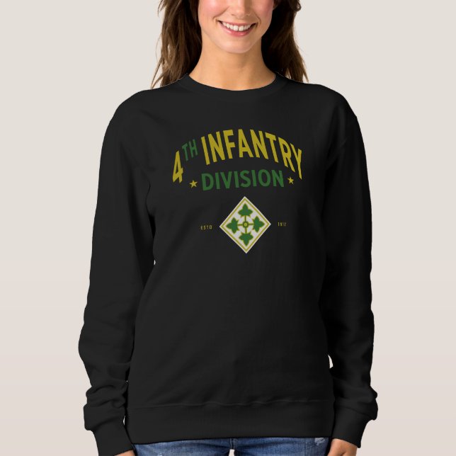Fjärde Infantry-divisionen - Förenta Stater T Shirt (Framsida)