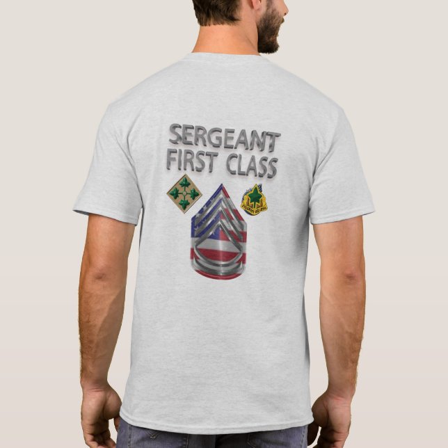 Fjärde infantry-divisionens första klass t shirt (Baksida)