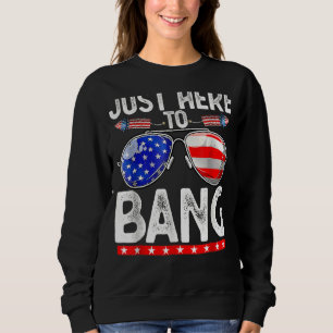 Fjärde juli 4 juli är jag bara här för att bang t shirt