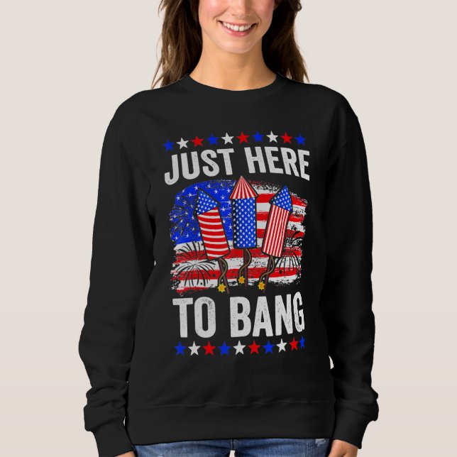 Fjärde juli, 4 juli, precis här till bang 1 t shirt (Framsida)