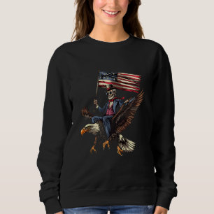 Fjärde juli Abraham Lincoln Örn USA Amer T Shirt