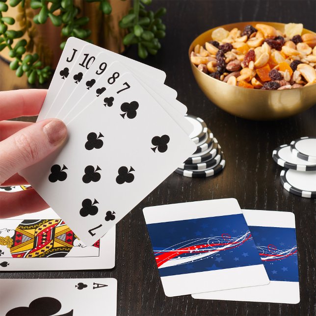 Fjärde juli-Abstrakten Casinokort (Skapare uppladdad)