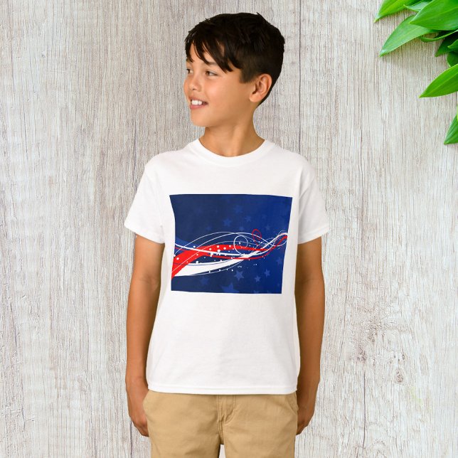 Fjärde juli-Abstrakten T Shirt (Skapare uppladdad)