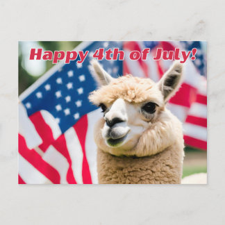 Fjärde juli Alpaca Helg Vykort