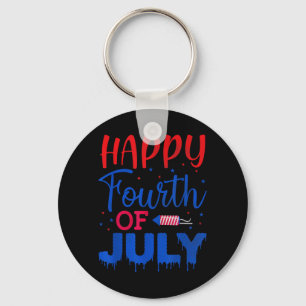 Fjärde Juli Amerikansk Flagga Självständighetsdag  Nyckelring