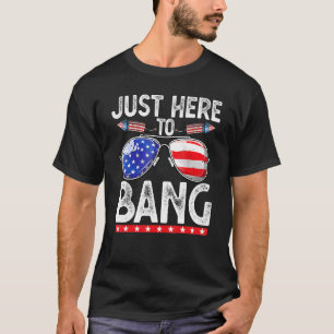 Fjärde juli, bara här till bang 4 juli, Manar W T Shirt