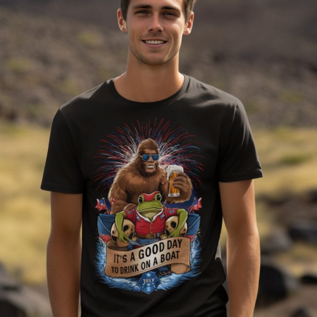 Fjärde juli: Boat Party T Shirt (Skapare uppladdad)
