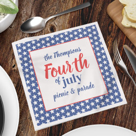 Fjärde juli Cute Summer Anpassningsbar Pappersservett