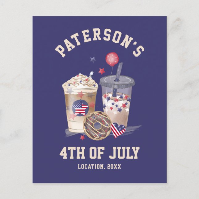 Fjärde juli: Familjeåterförening Party oberoende d (Framsida)
