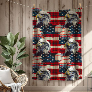 Fjärde juli-filten Eagle Glory för patrioter Fleecefilt