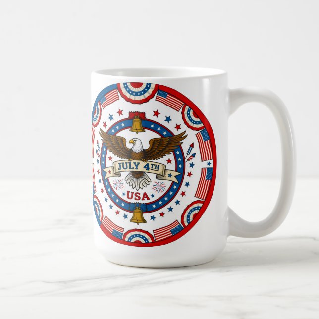 Fjärde juli firande kaffemugg (Höger)