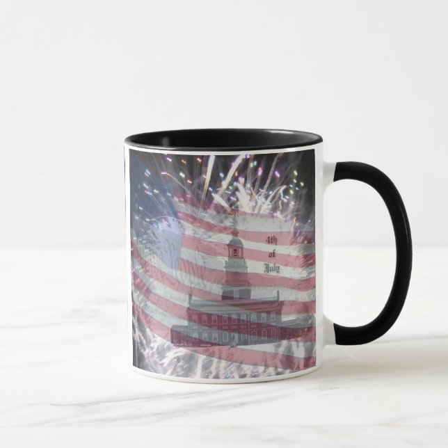 Fjärde juli-Fireworks Mugg (Höger)