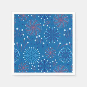 Fjärde juli-Fireworks Pappersservett