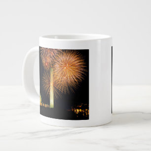 Fjärde juli, Fireworks Visning, Skyline Jumbo Mugg