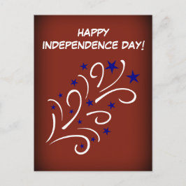 Fjärde juli-Fireworks Vykort