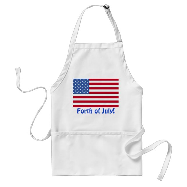 Fjärde juli-flagg förkläde (Framsidan)