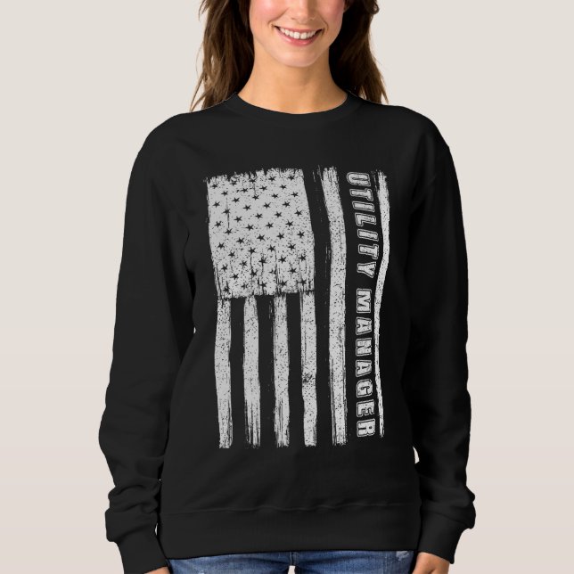 Fjärde juli för män Amerikansk flagg utility man T Shirt (Framsida)